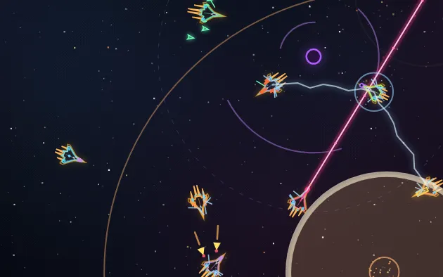 Ships with legendary weapons fighting